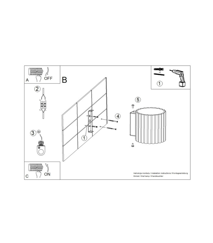Aura Up & Down Wall Lamp Blue 1x G9-10