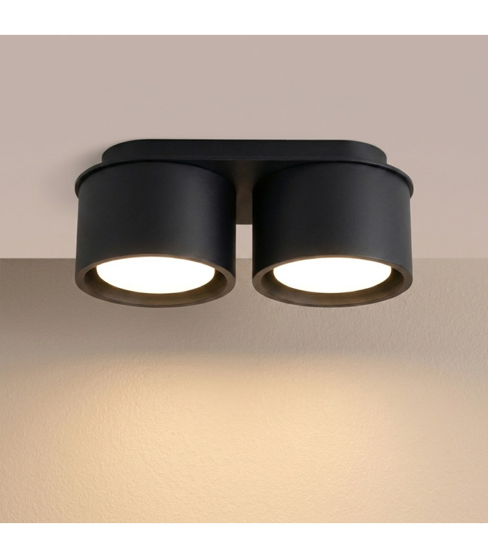 Modo Surface Mounted Downlight Black 2x GX53-3