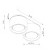 Modo Surface Mounted Downlight Black 2x GX53-8