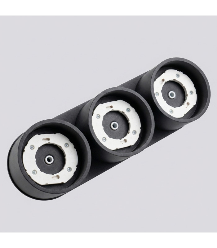 Modo Surface Mounted Downlight Black 3x GX53-6