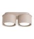 Modo Surface Mounted Downlight Taupe 2x GX53-1