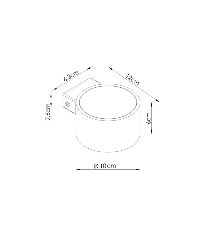 Modo Dome Wall Lamp Taupe 1x GX53-7