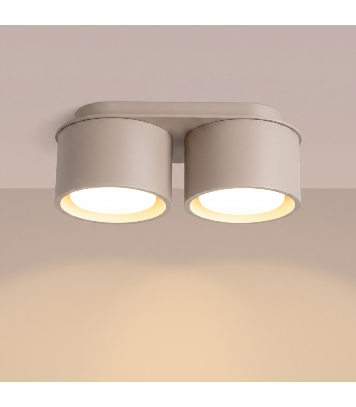 Modo Surface Mounted Downlight Taupe 2x GX53-3