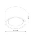 Modo Surface Mounted Downlight Taupe 1x GX53-8