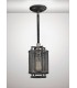 Caged Ceiling Pendant 1 Light E27 Weathered Zinc, Brushed Nickel - 2