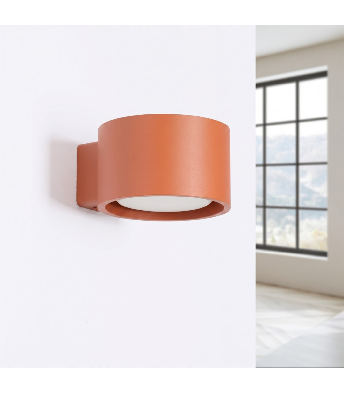 Modo Dome Wall Lamp Red Ochre 1x GX53-2