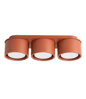 Modo Surface Mounted Downlight Red Ochre 3x GX53-1