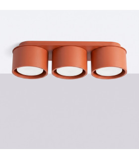 Modo Surface Mounted Downlight Red Ochre 3x GX53-2