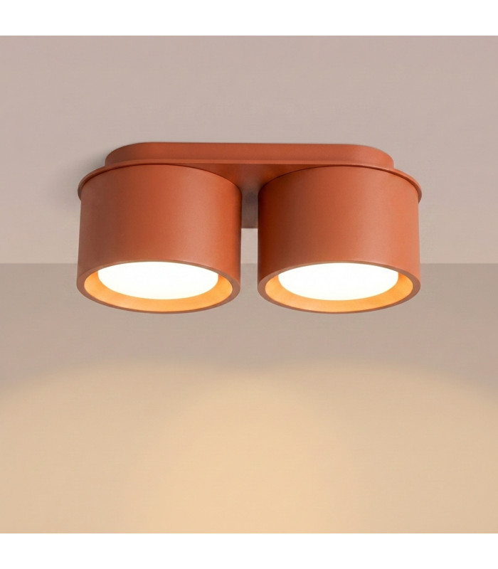 Modo Surface Mounted Downlight Red Ochre 2x GX53-3