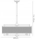 Ceiling Pendant 9 Light E27 Weathered Zinc, Brushed Nickel - 3