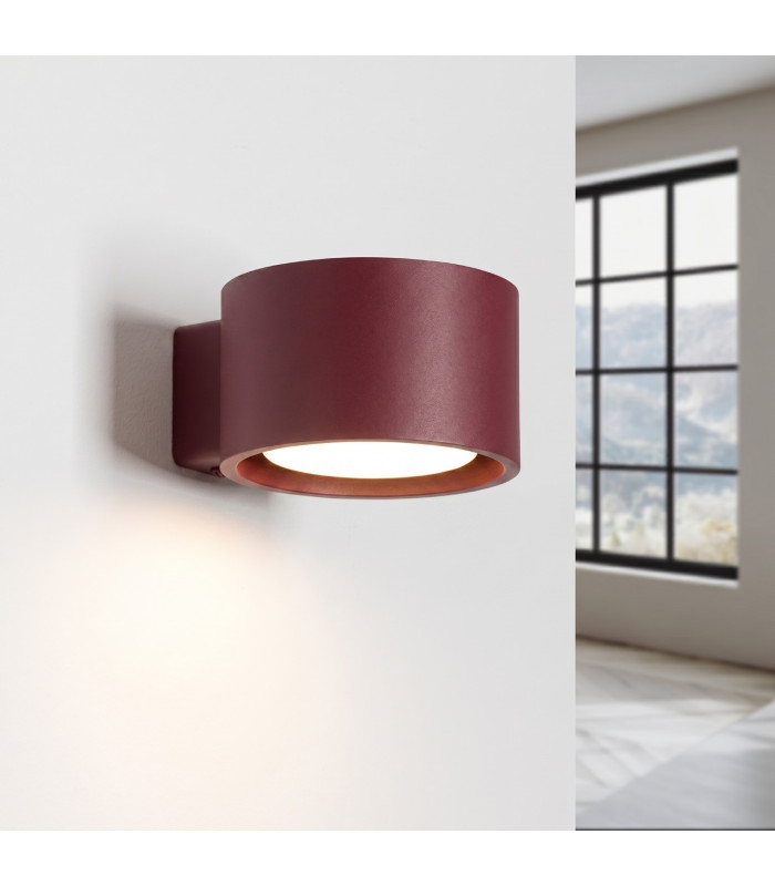 Modo Dome Wall Lamp Burgundy 1x GX53-3