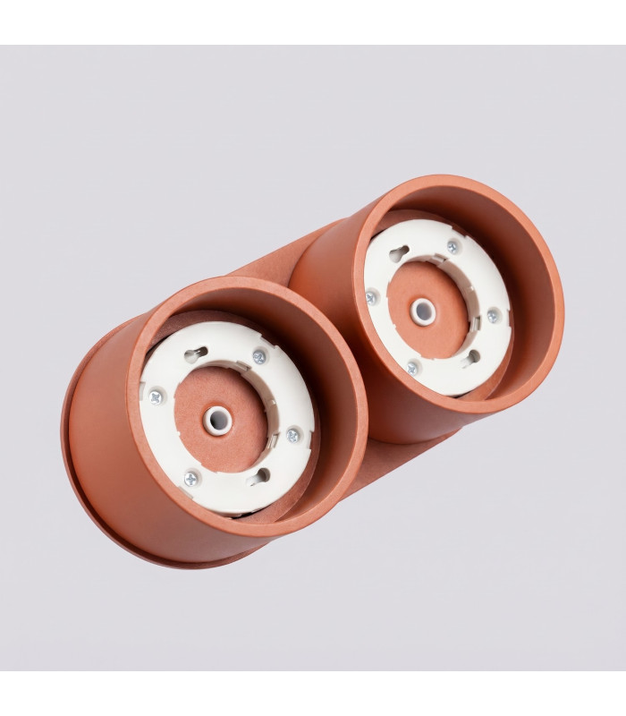 Modo Surface Mounted Downlight Red Ochre 2x GX53-6