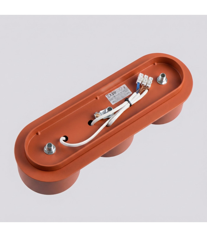 Modo Surface Mounted Downlight Red Ochre 3x GX53-7