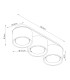 Modo Surface Mounted Downlight Red Ochre 3x GX53-8