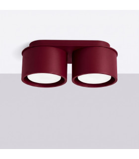 Modo Surface Mounted Downlight Burgundy 2x GX53-2