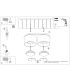 Modo Surface Mounted Downlight Red Ochre 2x GX53-9