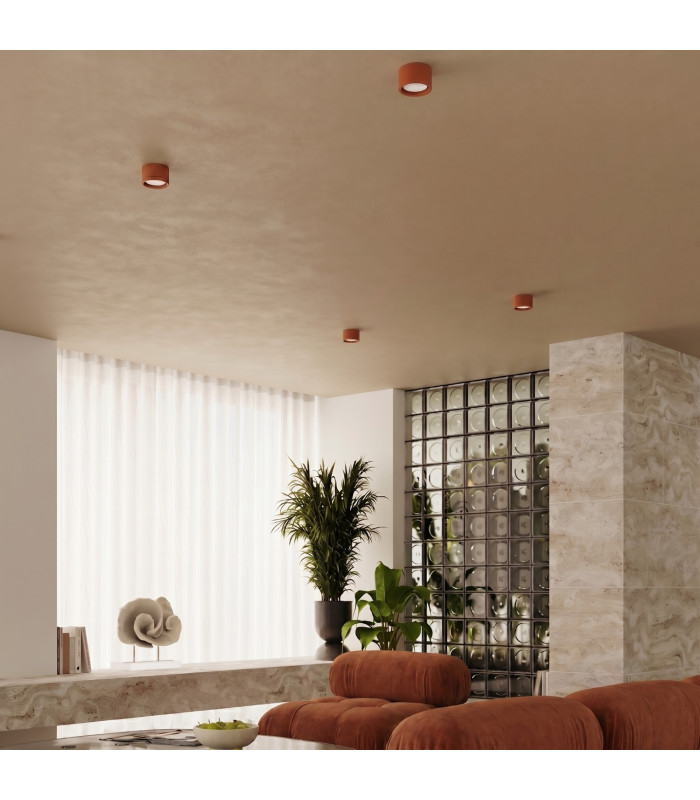 Modo Surface Mounted Downlight Red Ochre 1x GX53-11