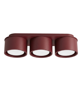 Modo Surface Mounted Downlight Burgundy 3x GX53-1