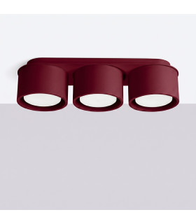 Modo Surface Mounted Downlight Burgundy 3x GX53-2