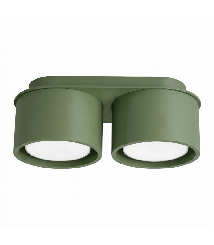 Modo Surface Mounted Downlight Olive Green 2x GX53-1