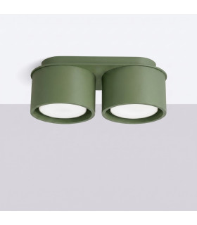 Modo Surface Mounted Downlight Olive Green 2x GX53-2