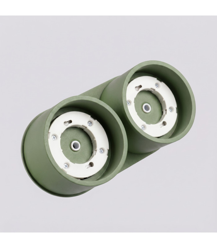 Modo Surface Mounted Downlight Olive Green 2x GX53-6