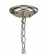 Ceiling Pendant with Beige Shade 3 Light E14 Antique Silver, Teak Plated - 4