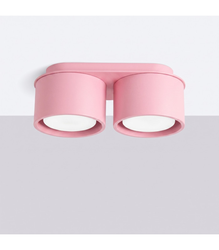 Modo Surface Mounted Downlight Pink 2x GX53-2