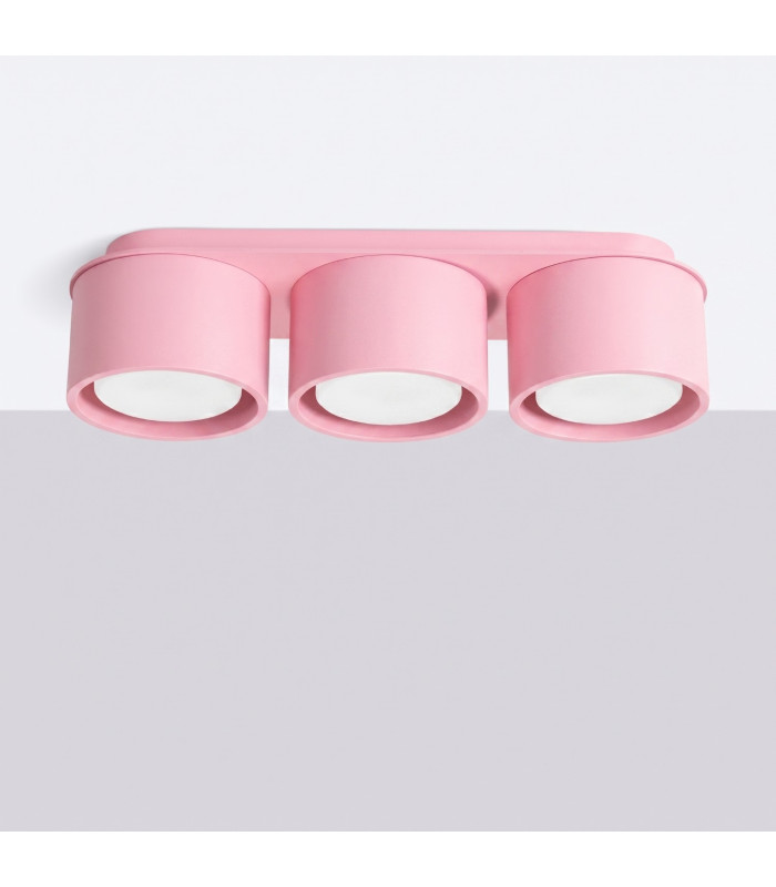 Modo Surface Mounted Downlight Pink 3x GX53-2