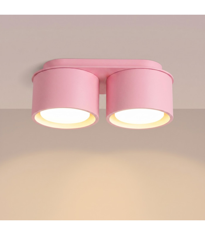 Modo Surface Mounted Downlight Pink 2x GX53-3