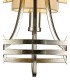 Ceiling Pendant with Beige Shade 3 Light E14 Antique Silver, Teak Plated - 9