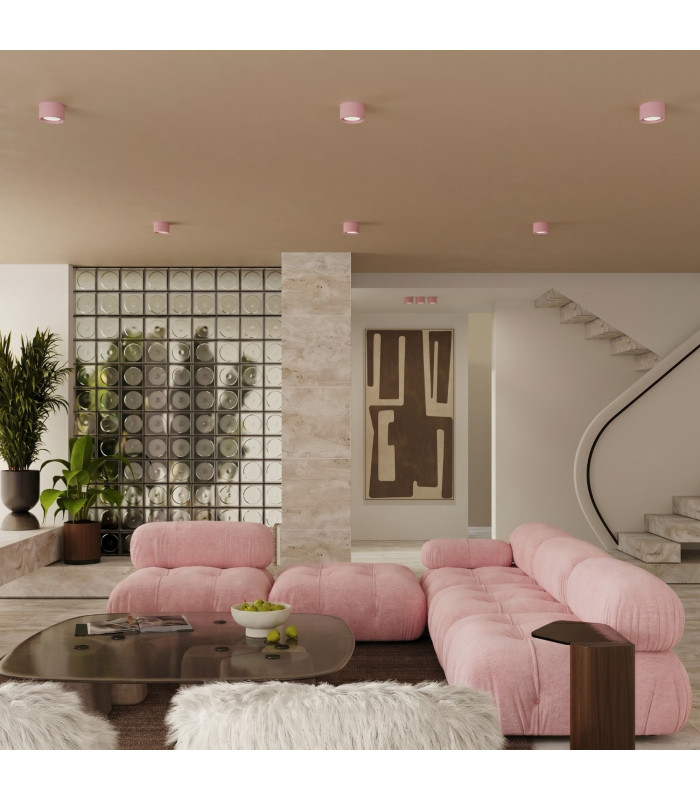 Modo Surface Mounted Downlight Pink 1x GX53-10