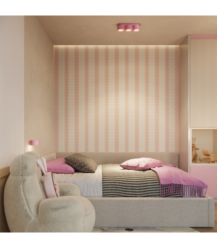 Modo Surface Mounted Downlight Pink 3x GX53-10
