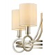 Ceiling Pendant with Beige Shade 5 Light E14 Antique Silver, Teak Plated - 7
