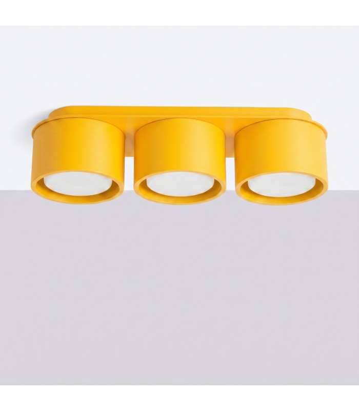 Modo Surface Mounted Downlight Yellow 3x GX53-2
