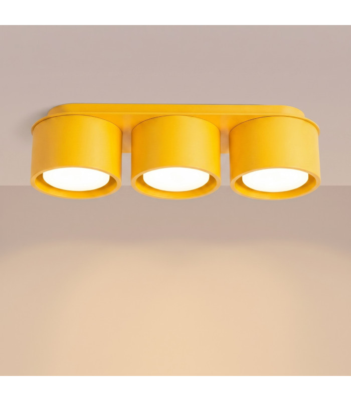 Modo Surface Mounted Downlight Yellow 3x GX53-3