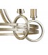 Ceiling Pendant with Beige Shade 5 Light E14 Antique Silver, Teak Plated - 9