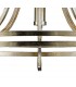 Ceiling Pendant with Beige Shade 5 Light E14 Antique Silver, Teak Plated - 10