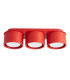 Modo Surface Mounted Downlight Red 3x GX53-1