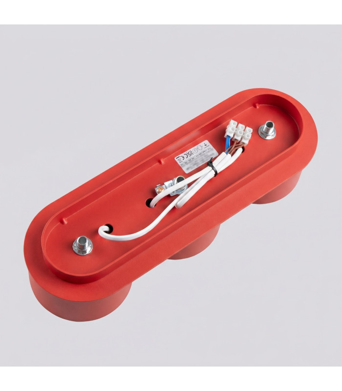 Modo Surface Mounted Downlight Red 3x GX53-7