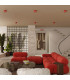 Modo Surface Mounted Downlight Red 2x GX53-10