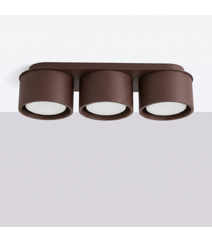 Modo Surface Mounted Downlight Brown 3x GX53-2