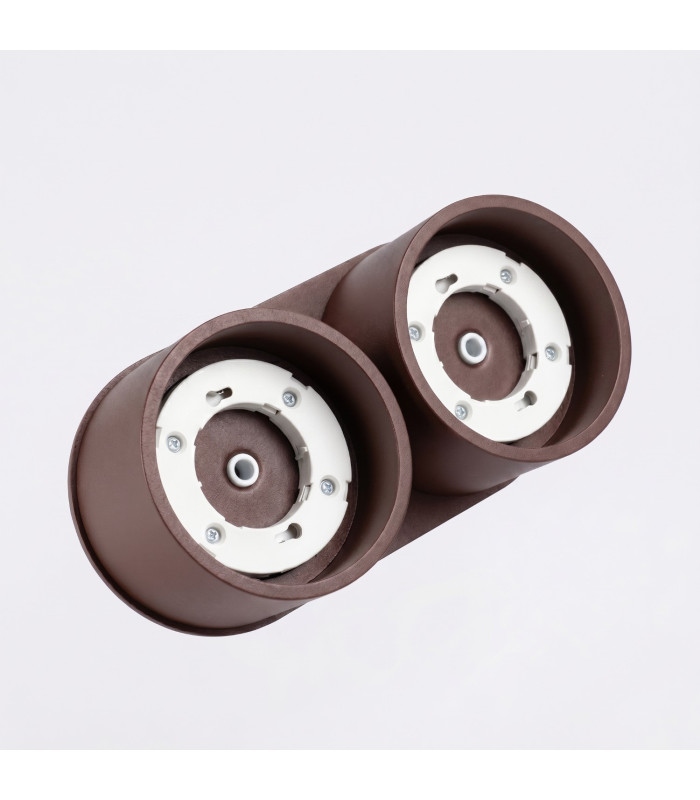Modo Surface Mounted Downlight Brown 2x GX53-6
