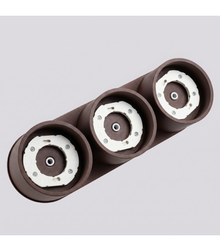 Modo Surface Mounted Downlight Brown 3x GX53-6