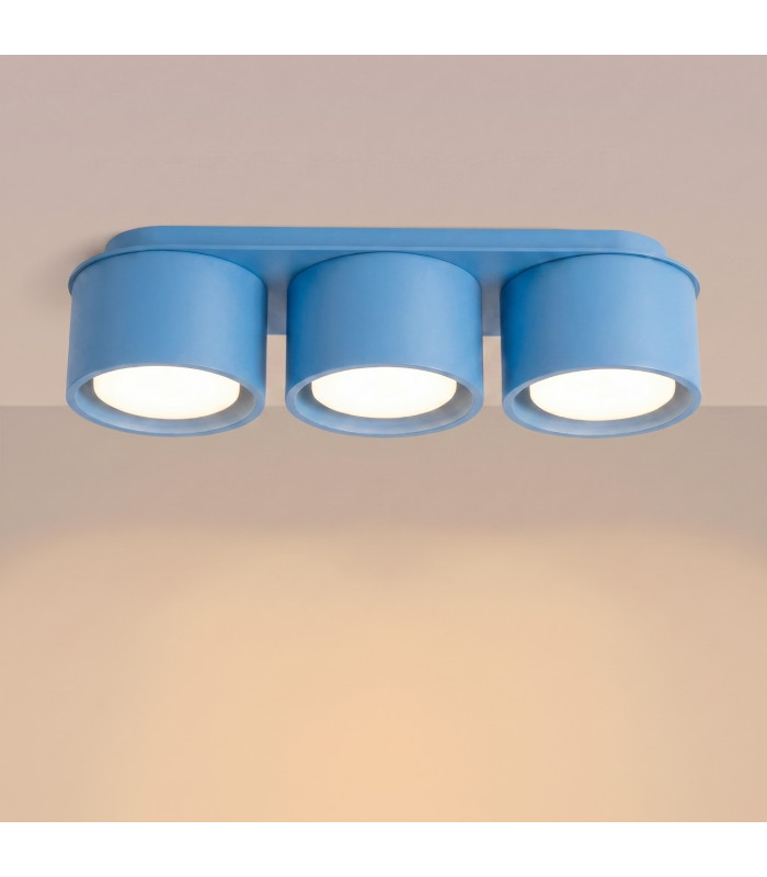 Modo Surface Mounted Downlight Blue 3x GX53-3