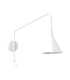 Nox Dome Wall Lamp with Switch White 1x E14-1