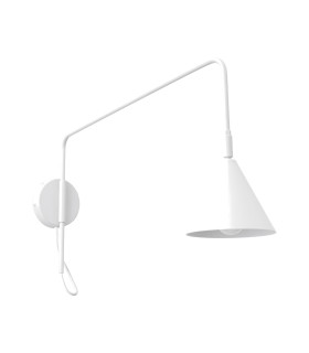 Nox Dome Wall Lamp with Switch White 1x E14-1
