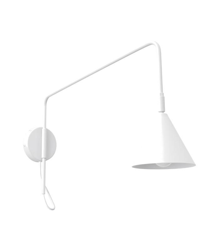 Nox Dome Wall Lamp with Switch White 1x E14-1