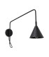 Nox Dome Wall Lamp with Switch Black 1x E14-1