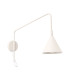 Nox Dome Wall Lamp with Switch Beige 1x E14-1
